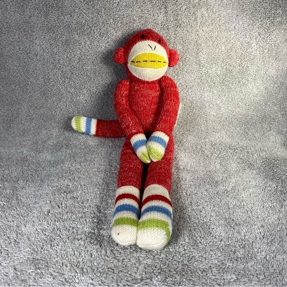 Sock Monkey‎ Seasons Of Cannon Falls Red White Plush Stuffed Animal - Picture 1 of 7